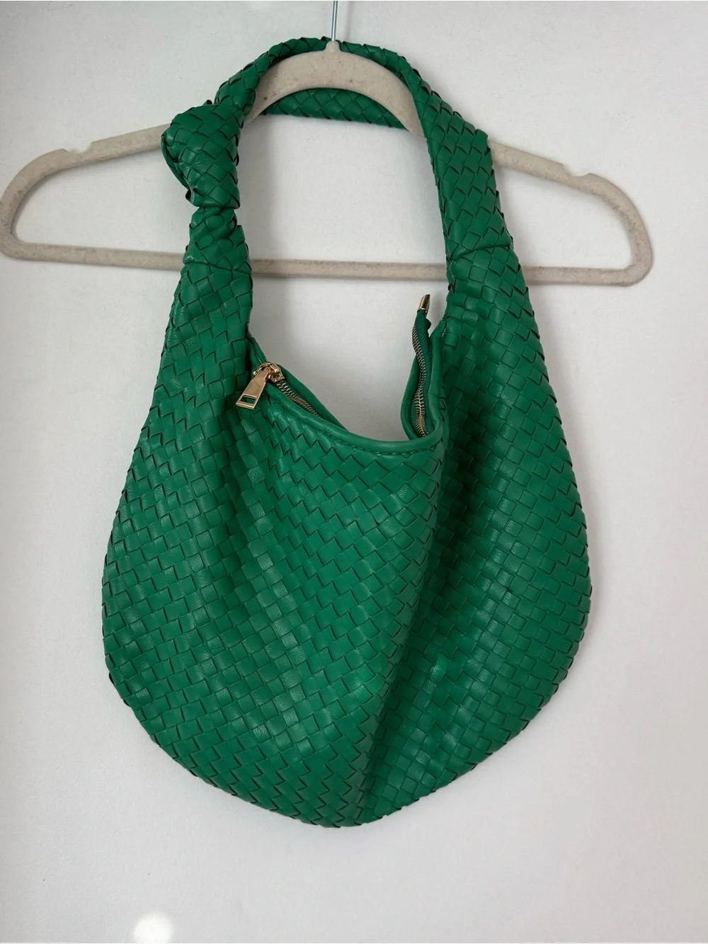 Melie Bianco / Anthropologie Green Woven Shoulder Bag